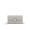 Bolso plata fiesta satinado
