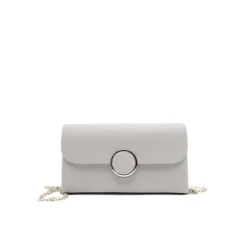 Bolso plata fiesta satinado
