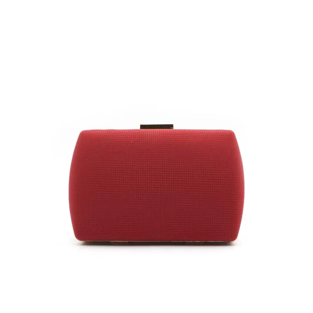 Bolso rojo fiesta ovalado