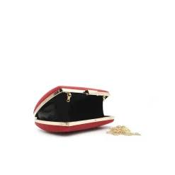 Bolso rojo fiesta ovalado