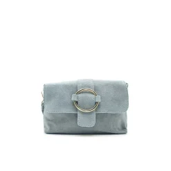 Bolso serraje azul celeste