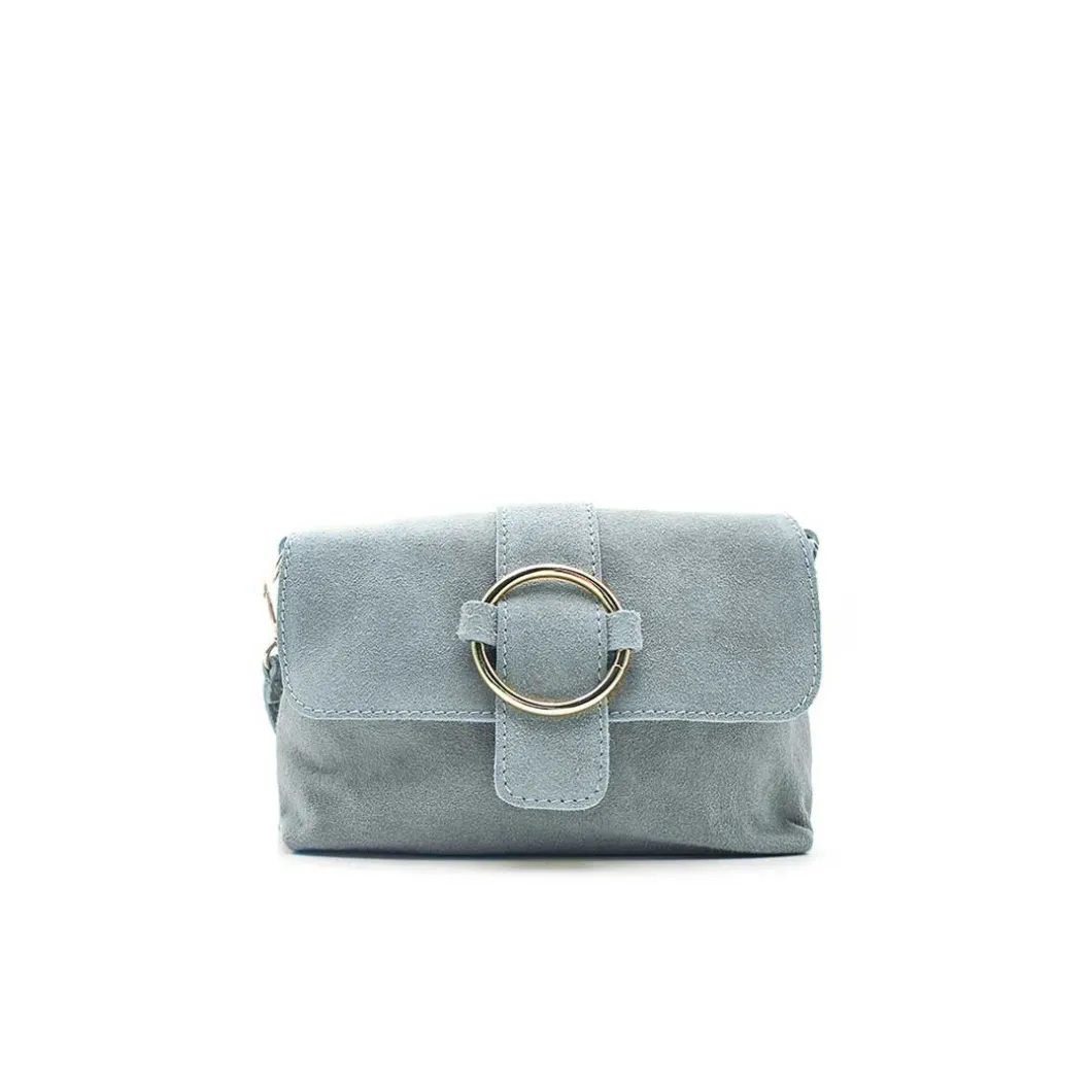 Bolso serraje azul celeste