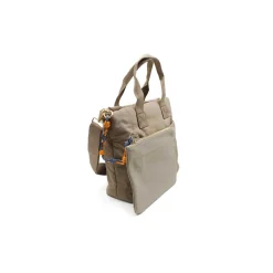 Bolso taupe nylon con monedero