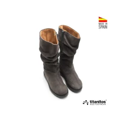 Bota arrugada Nagoya gris