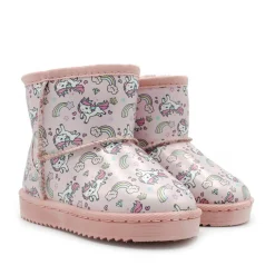 Bota australiana impermeable unicornios rosa
