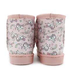 Bota australiana impermeable unicornios rosa