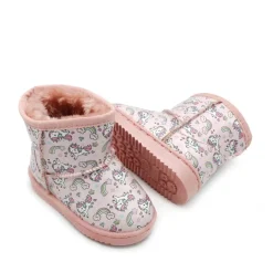 Bota australiana impermeable unicornios rosa