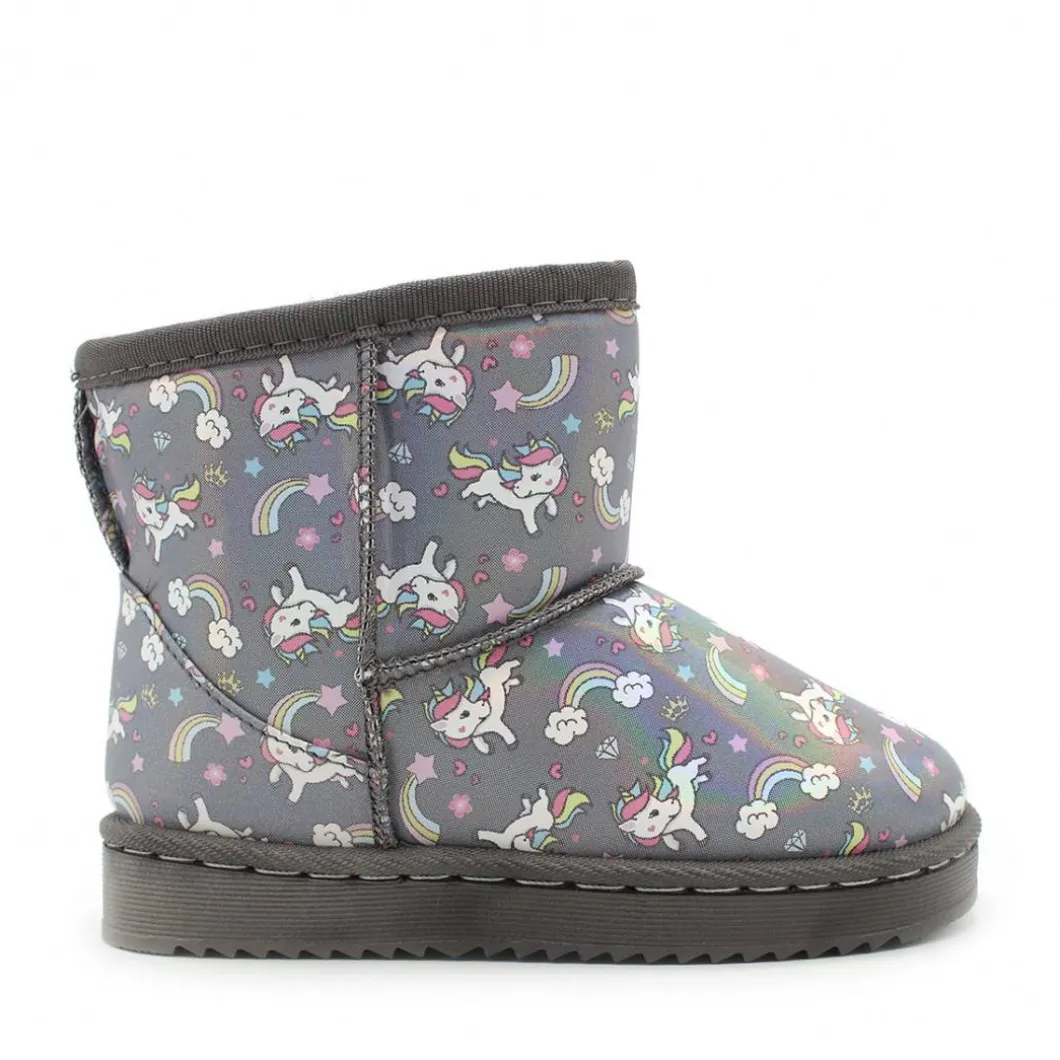 Bota australiana impermeable unicornios gris