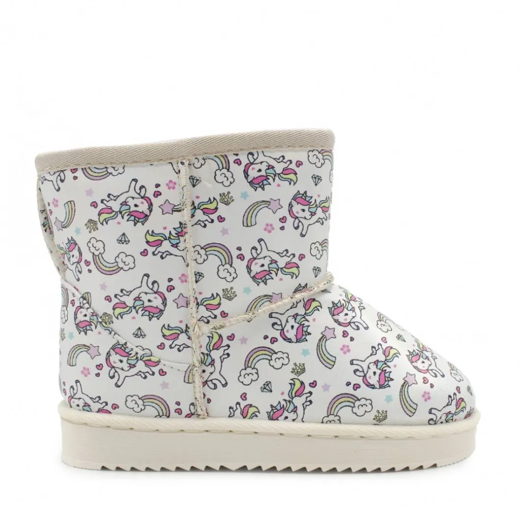 Bota australiana impermeable unicornios beige