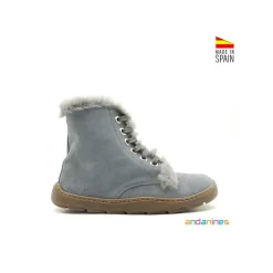 Bota azul de invierno