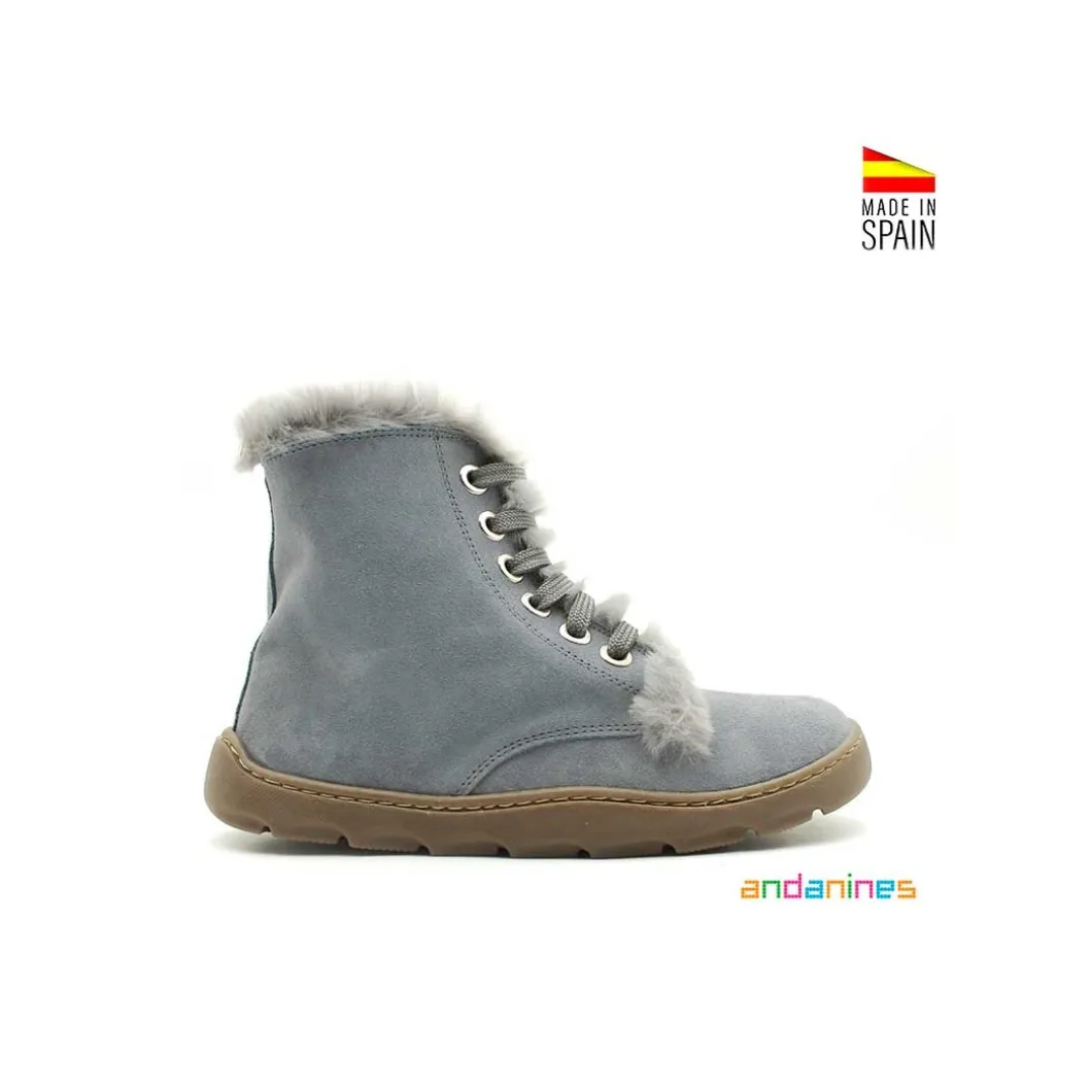 Bota azul de invierno