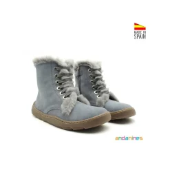 Bota azul de invierno