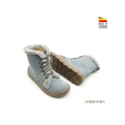 Bota azul de invierno
