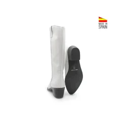 Bota blanca alta Texas