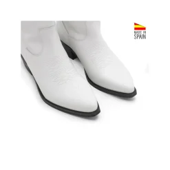 Bota blanca alta Texas