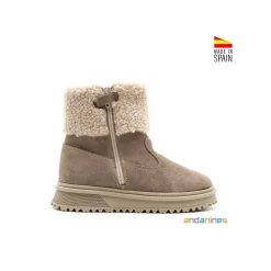 Bota borrego serraje taupe