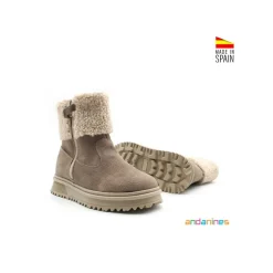 Bota borrego serraje taupe