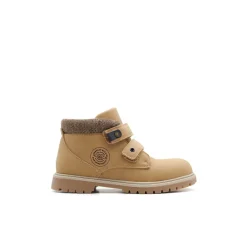 Bota camel estilo montaña con velcros