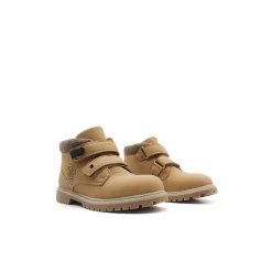 Bota camel estilo montaña con velcros