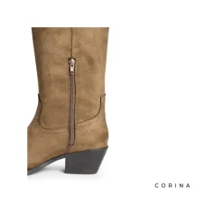 Bota campera camel caña alta