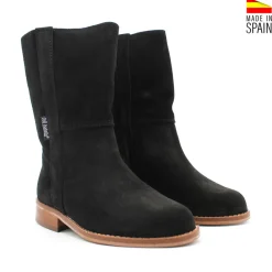 Bota campera serraje negra