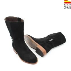 Bota campera serraje negra