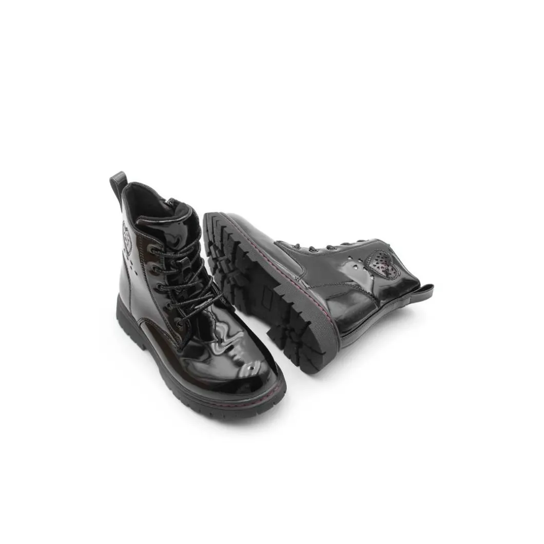 Bota charol militar negra