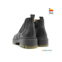 Bota chelsea piel negra Andanines