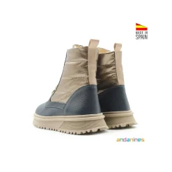 Bota cordones after-ski azul marino