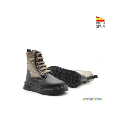 Bota cordones after-ski negro