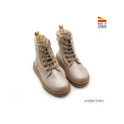 Bota cordones after-ski taupe