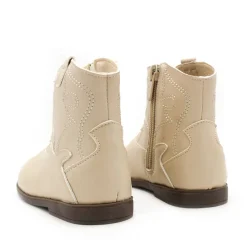 Bota cowboy bebe beige