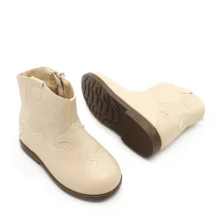Bota cowboy bebe beige