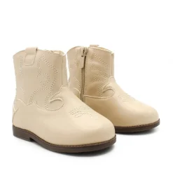 Bota cowboy bebe beige