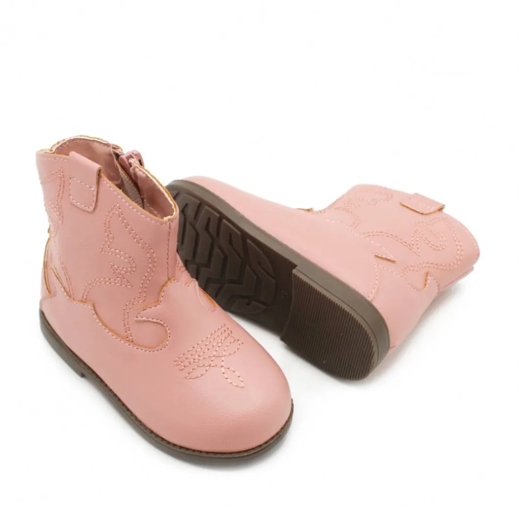 Bota cowboy bebe rosa