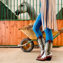 Bota cowboy M4800 cuero verde