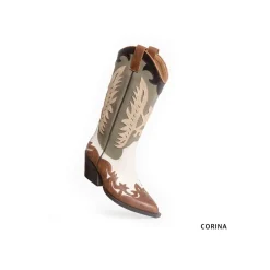 Bota cowboy M4800 cuero verde