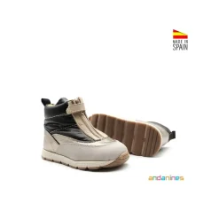 Bota cremallera after-ski negro