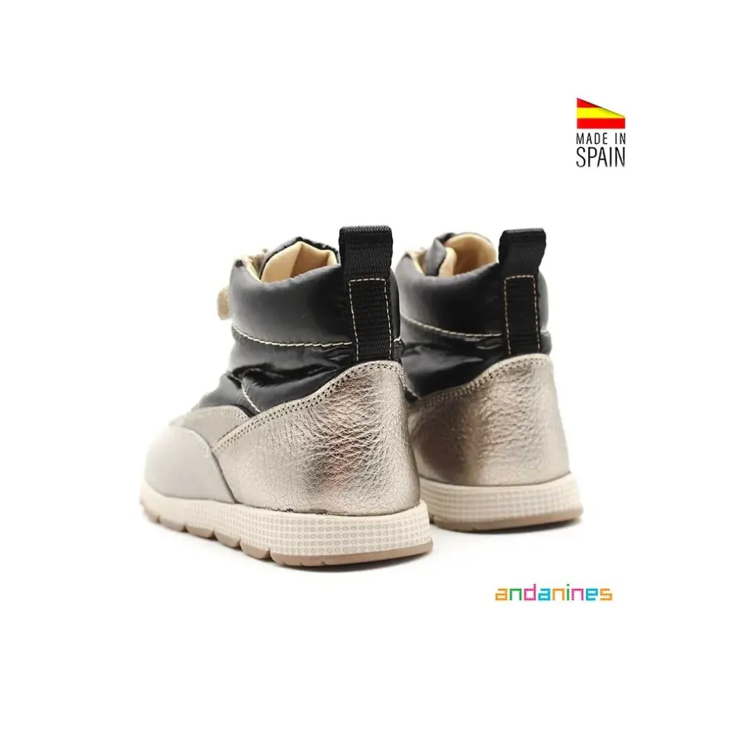 Bota cremallera after-ski negro