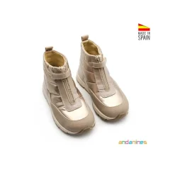 Bota cremallera after-ski taupe