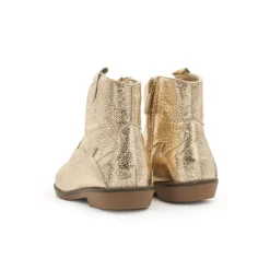 Bota dorada estilo campera