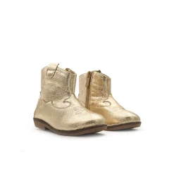 Bota dorada estilo campera
