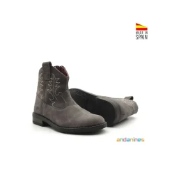Bota gris nobuck Andanines