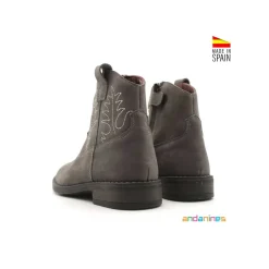 Bota gris nobuck Andanines