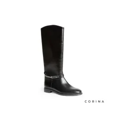 Bota Harness plana negra