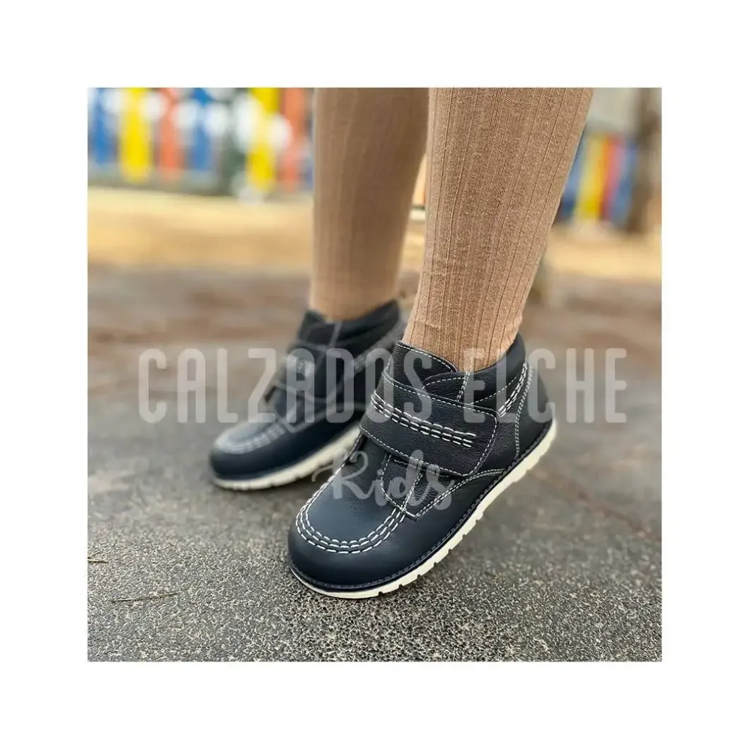Bota Kike piel azul