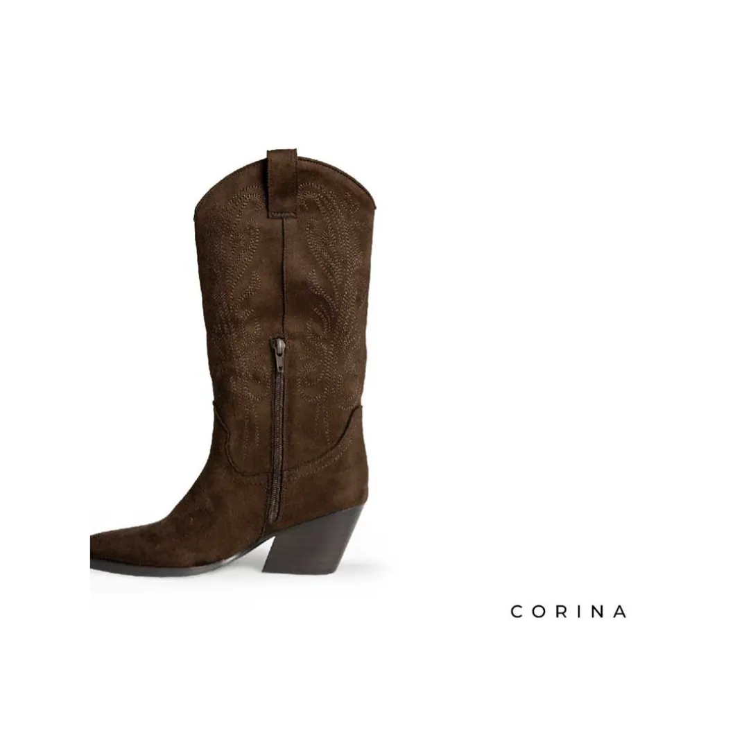 Bota marrón Corina cowboy
