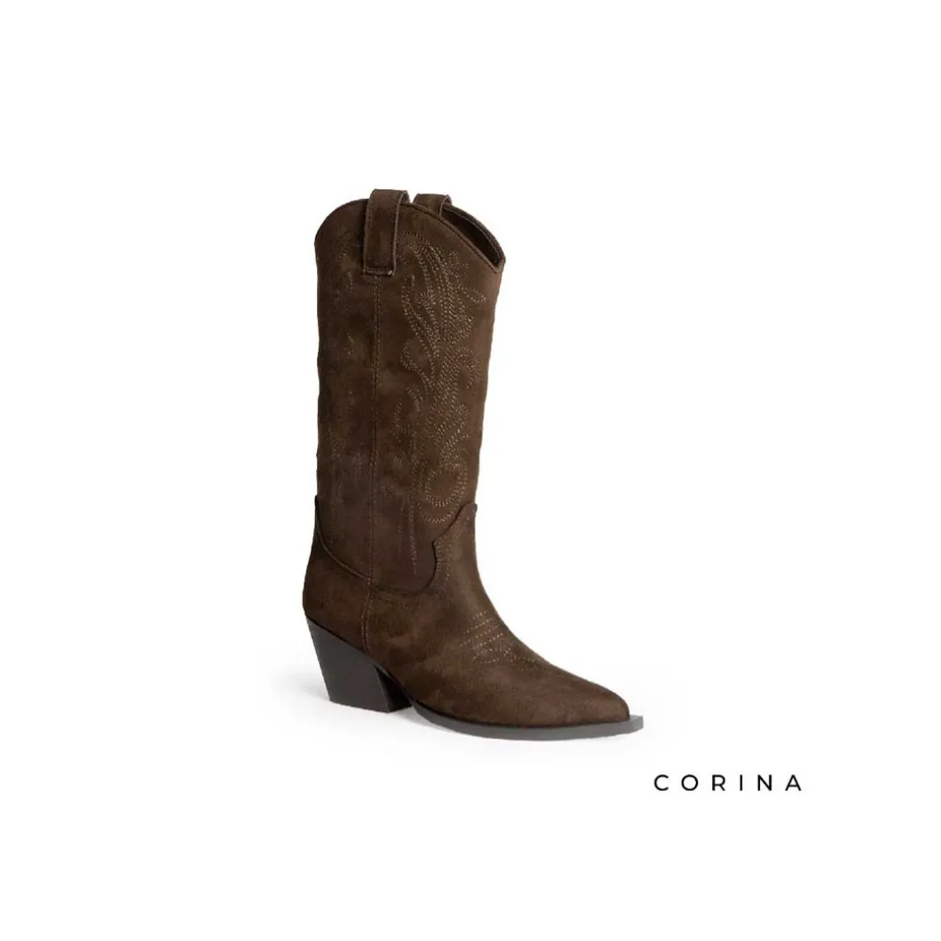 Bota marrón Corina cowboy