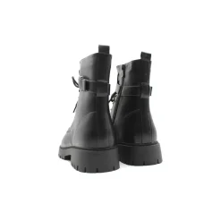Bota militar en negro talla grande