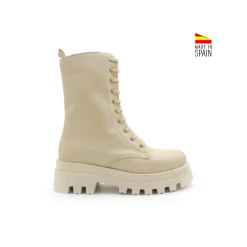 Bota militar track beige